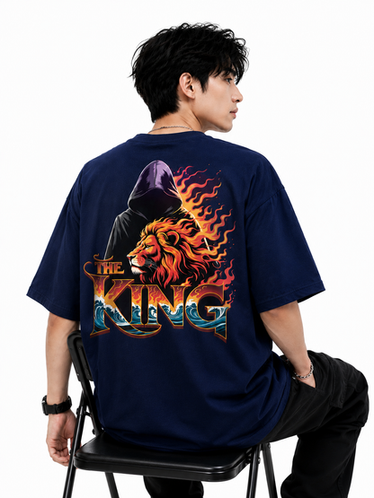 Attitude Men's King Printed T-Shirt | Premium Cotton Casual Round Neck Tee for Men