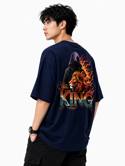 Attitude Men's King Printed T-Shirt | Premium Cotton Casual Round Neck Tee for Men
