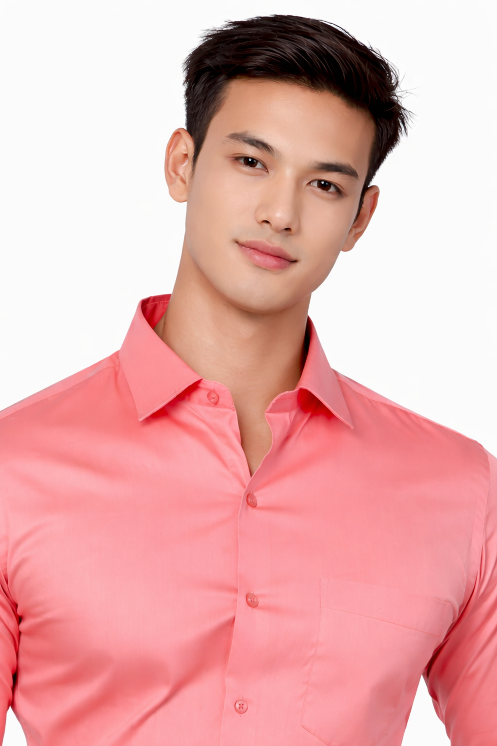 Attitude Start of Fashion Men’s Classic Peach Formal Shirt – Full Sleeve Smart Casual Wear