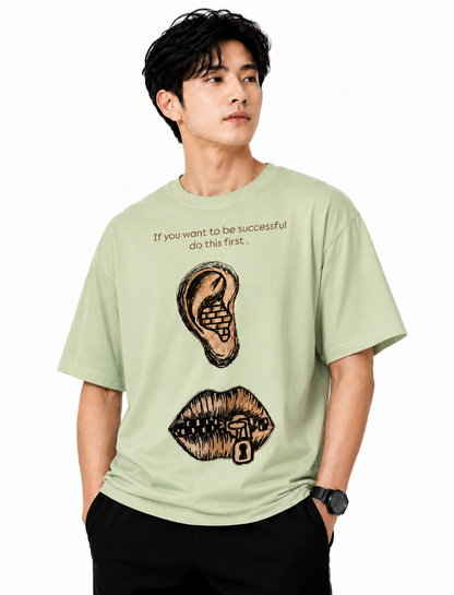 Attitude Men Slogan Printed Oversized tshirt For Men| Slogan Trending T- Shirt