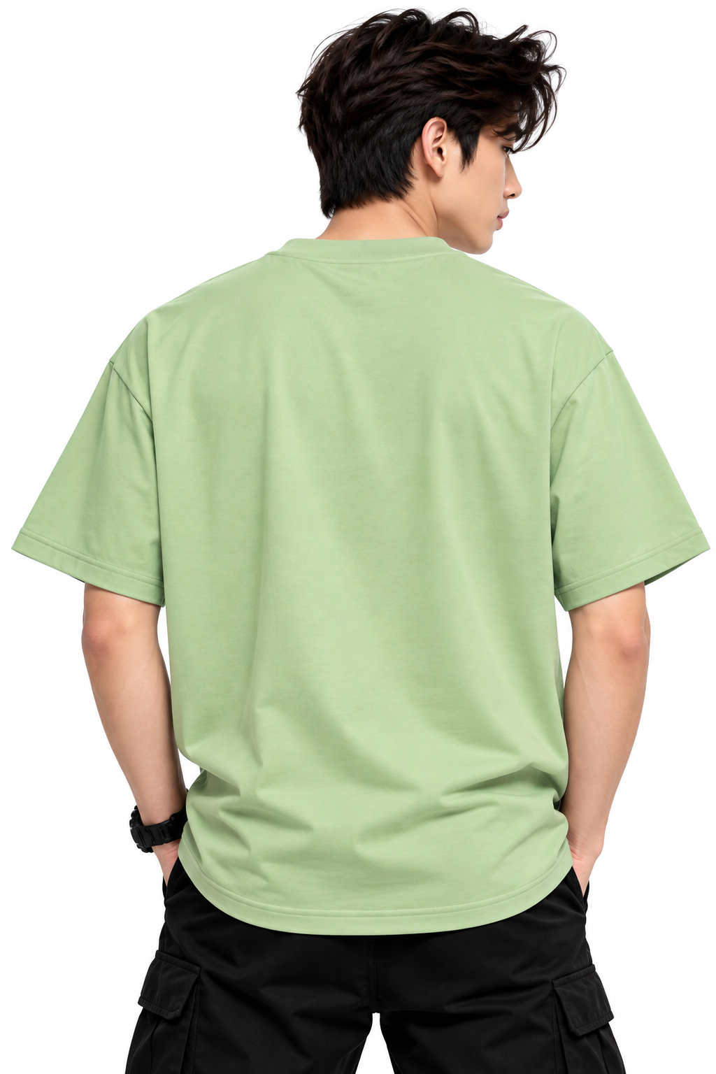 Attitude T-Shirts for Men | Round Neck Printed Oversized Cotton Tshirt