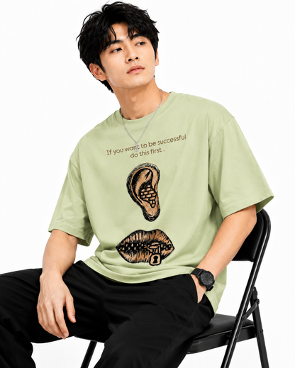 Attitude Men Slogan Printed Oversized tshirt For Men| Slogan Trending T- Shirt