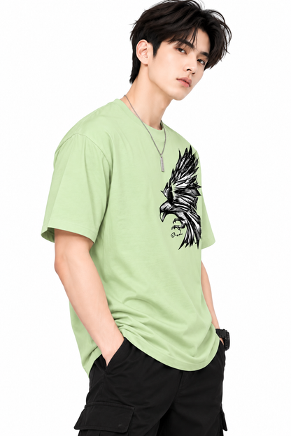 Attitude T-Shirts for Men | Oversized Printed T-Shirt | Eagle t shirt | 100% Pure Cotton T Shirt