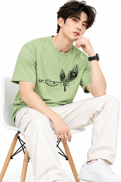 Attitude T-Shirts for Men | India's Number one Trending Brand | Murli Printed | 100% Pure Cotton Oversized Printed Tee