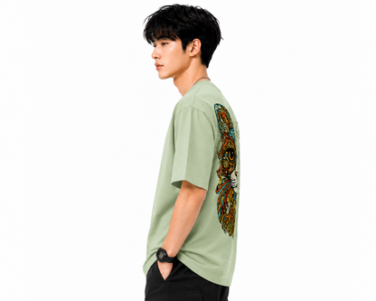 Attitude Cat Printed Oversized tshirt For Men| Trending T- Shirt
