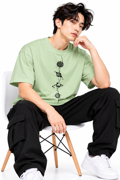 Attitude T-Shirts for Men | Round Neck Printed Oversized Cotton Tshirt