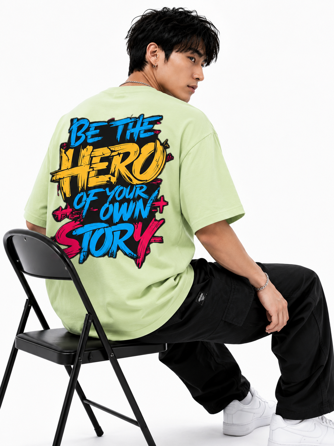 Attitude Men's Slogan Printed T-Shirt | Premium Cotton Casual Round Neck Tee for Men