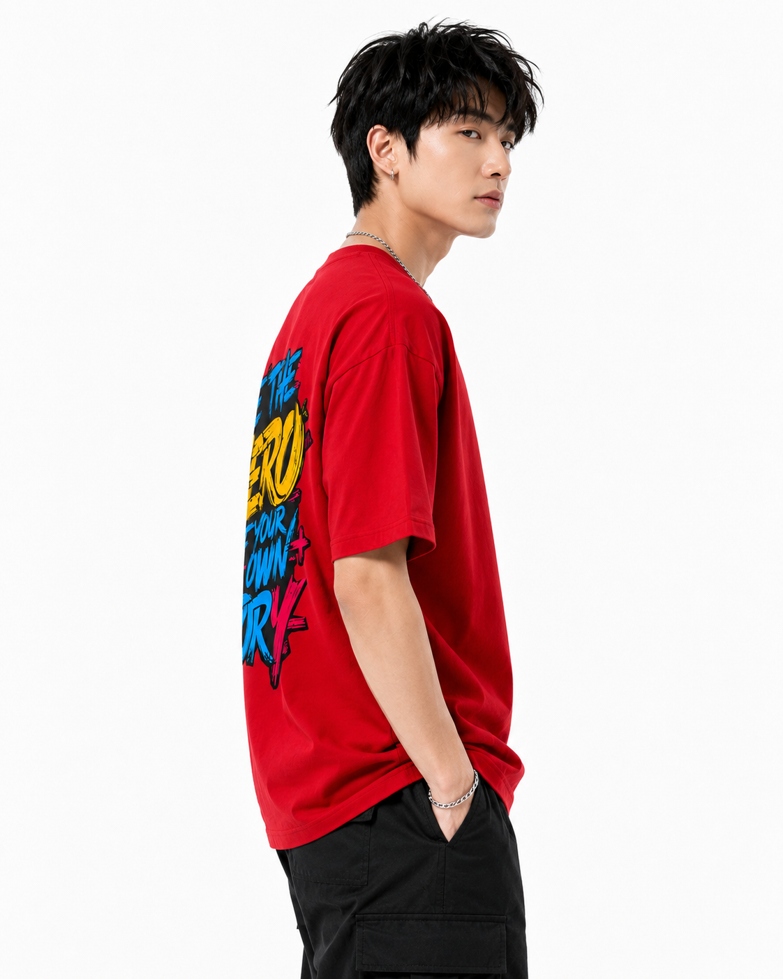 Attitude Men's Slogan Printed T-Shirt | Premium Cotton Casual Round Neck Tee for Men