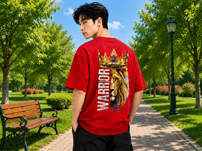 Attitude Men Tiger Printed Oversized Black Tee | Anime T Shirt | Baggy T Shirt