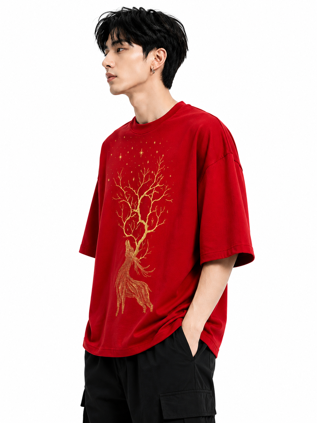 Attitude T-Shirts for Men | Oversized T-Shirt | Wild Life Printed t shirt | 100% Pure Cotton T Shirt