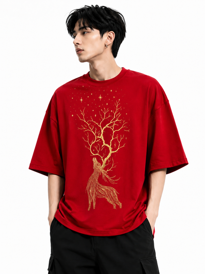 Attitude T-Shirts for Men | Oversized T-Shirt | Wild Life Printed t shirt | 100% Pure Cotton T Shirt