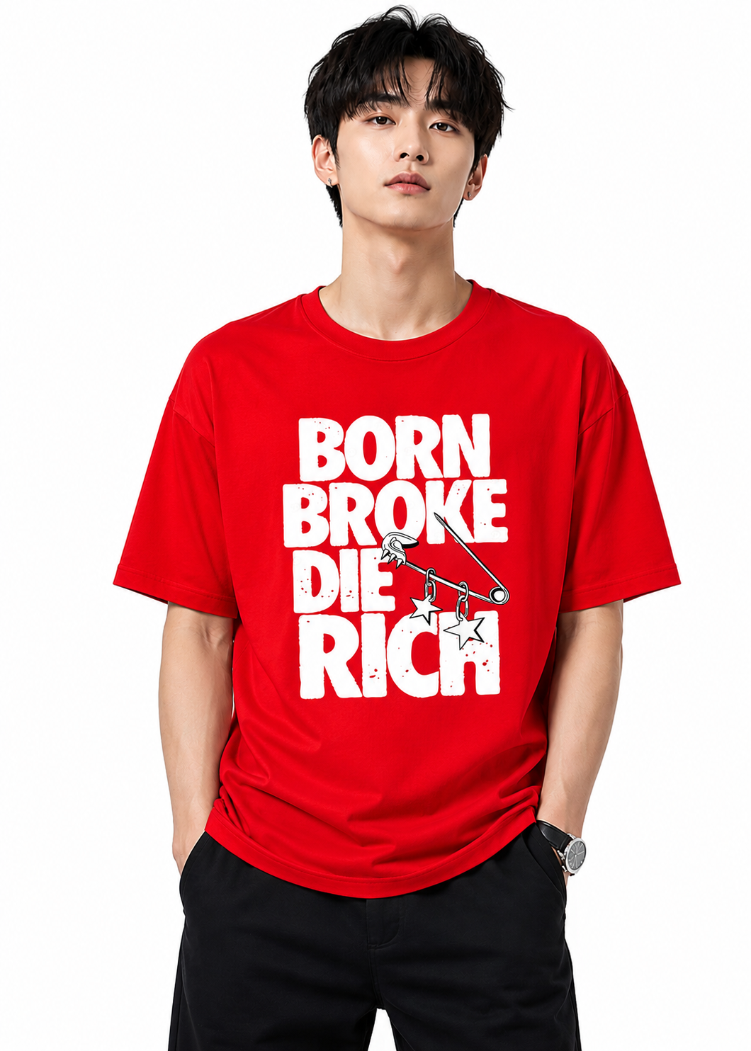 Attitude tshirt for men Printed Oversized Tee | Baggy T Shirt