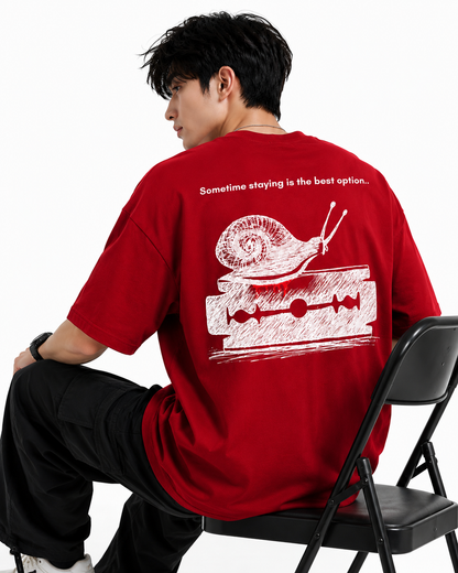 Attitude men slogan Printed Oversized tshirt | Baggy T Shirt