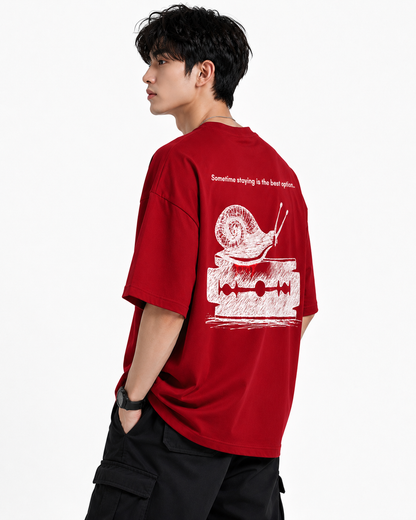 Attitude men slogan Printed Oversized tshirt | Baggy T Shirt