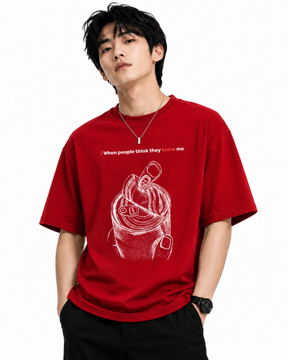 Attitude T-Shirts for Men | Oversized Slogan Printed T-Shirt for Men | Cotton T Shirt For Men