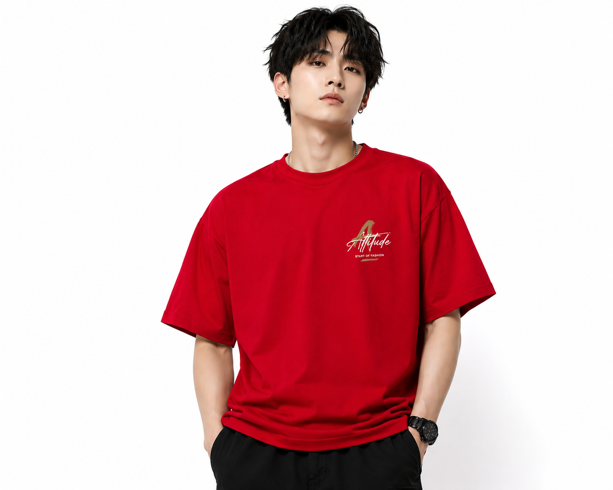 Attitude Oversized Anime Graphic T-Shirt for Men | Mens LoosE Fit Back Printed Oversized Tshirt