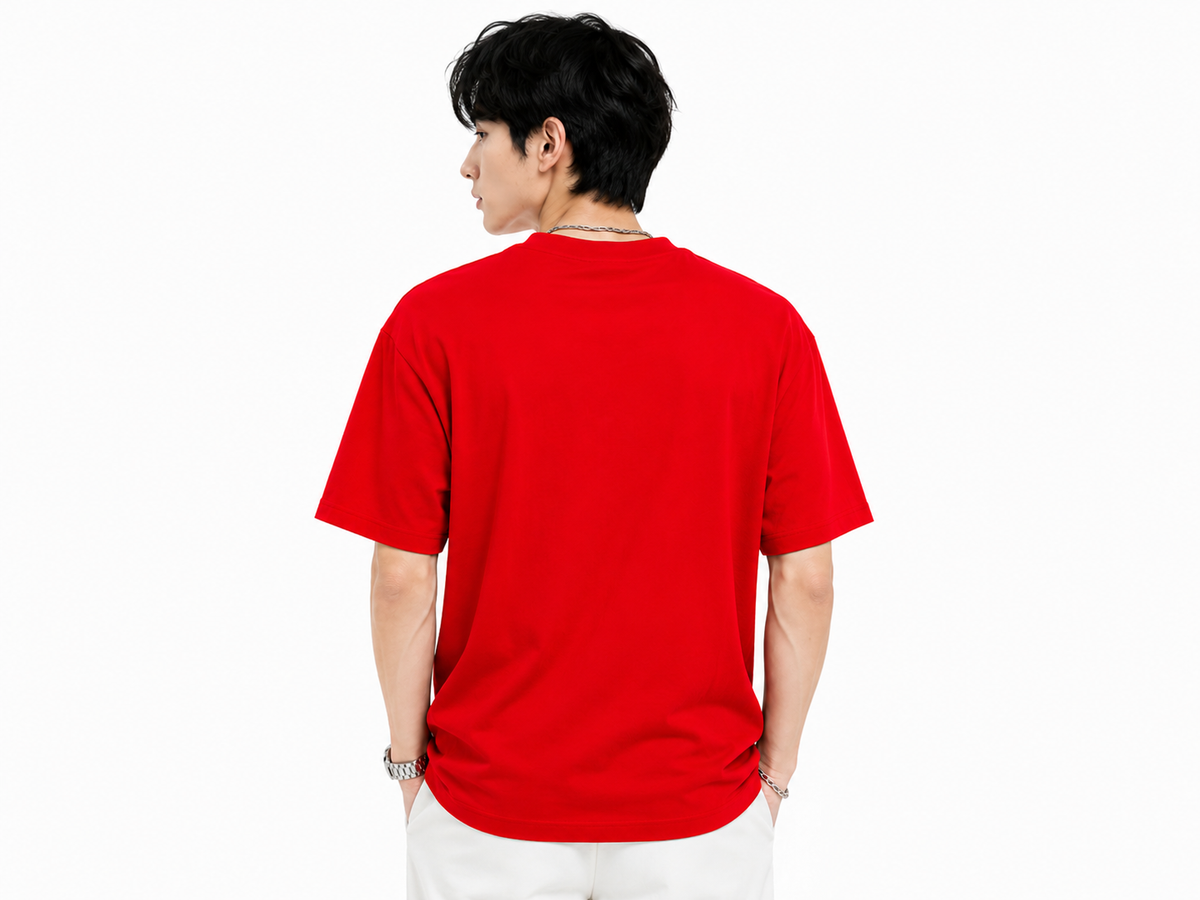 Attitude Eagle Graphic Oversized T-Shirt for Men