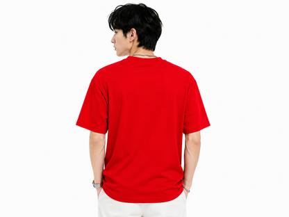 Attitude Eagle Graphic Oversized T-Shirt for Men