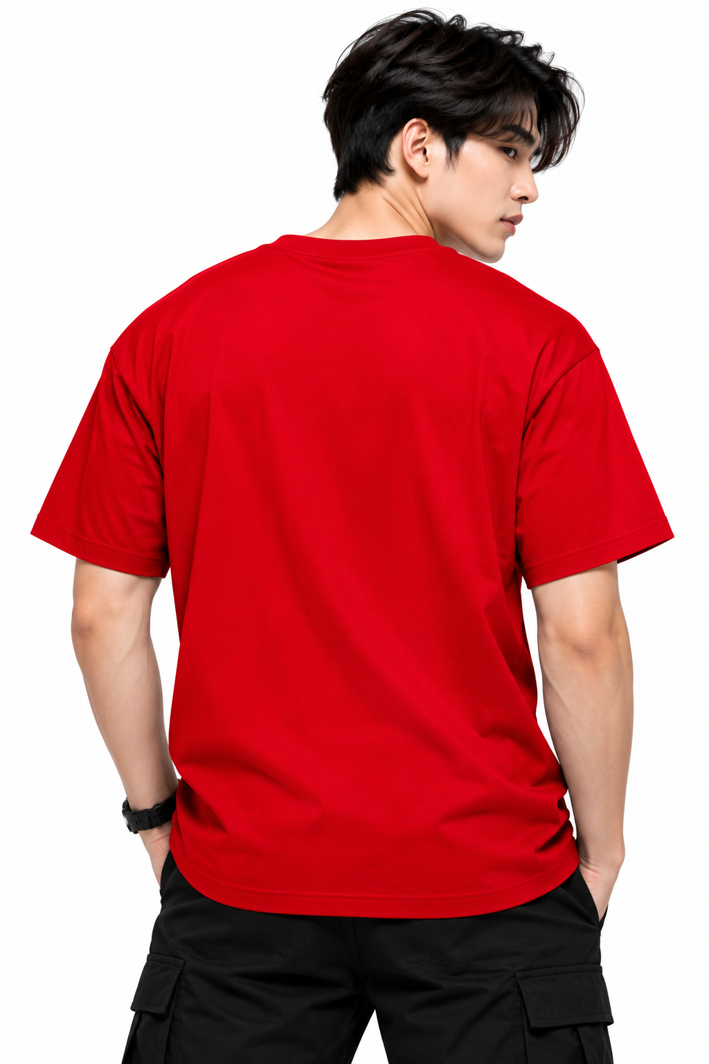 Attitude T-Shirts for Men | Round Neck Printed Oversized Cotton Tshirt
