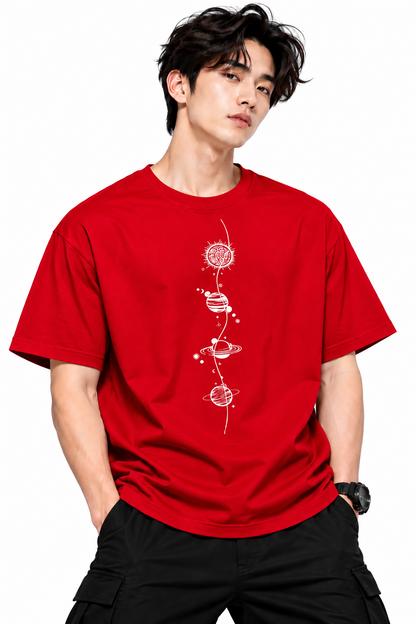 Attitude T-Shirts for Men | Round Neck Printed Oversized Cotton Tshirt