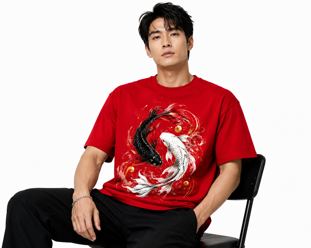 Attitude Fish Oversized T-Shirt