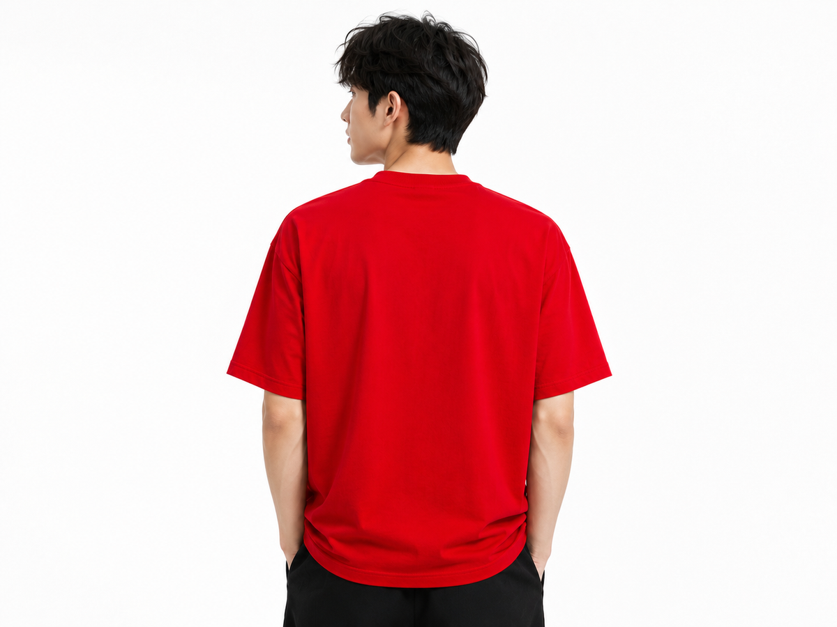 Attitude Men Typography Printed Round Neck Pure Cotton Oversized T-shirt