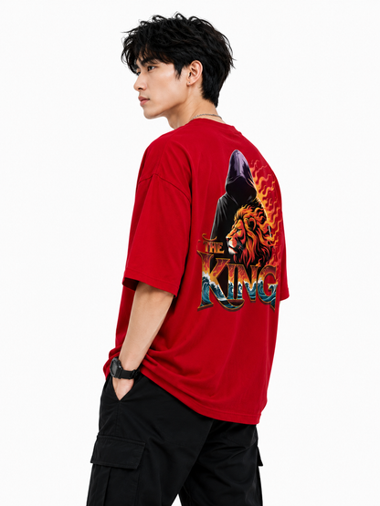 Attitude Men's King Printed T-Shirt | Premium Cotton Casual Round Neck Tee for Men