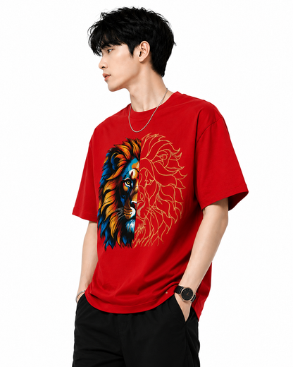 Attitude T-Shirts for Men, | Premium Cotton Casual Round Neck Tee for Men | Oversized Printed T-Shirt for Men