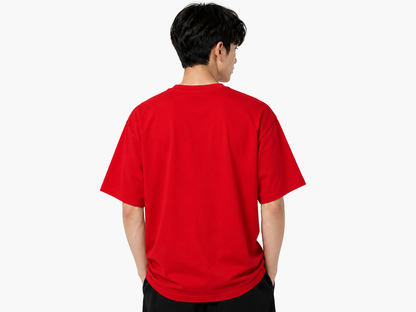 Attitude Men Typography Printed Oversized T-Shirt - Men