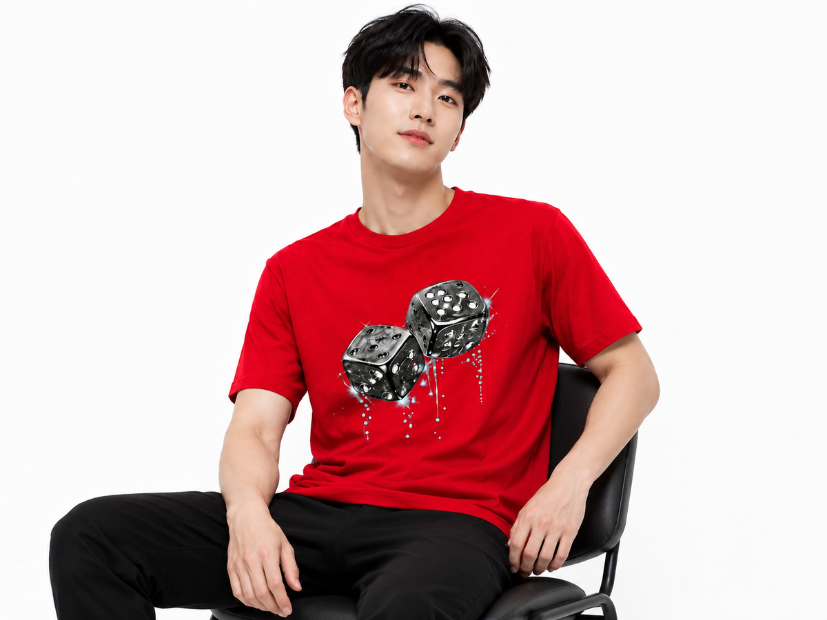 Attitude Men Casual Printed Oversized T-Shirt