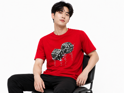 Attitude Men Casual Printed Oversized T-Shirt