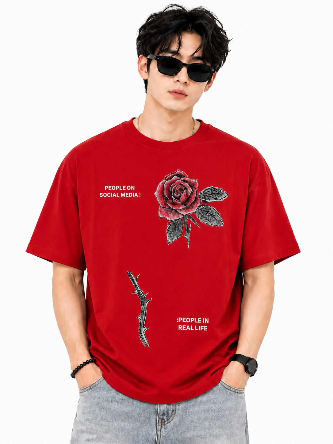 Attitude T-Shirts for Men | Oversized Slogan Printed T-Shirt for Men | 100% Pure Cotton T Shirt For Men