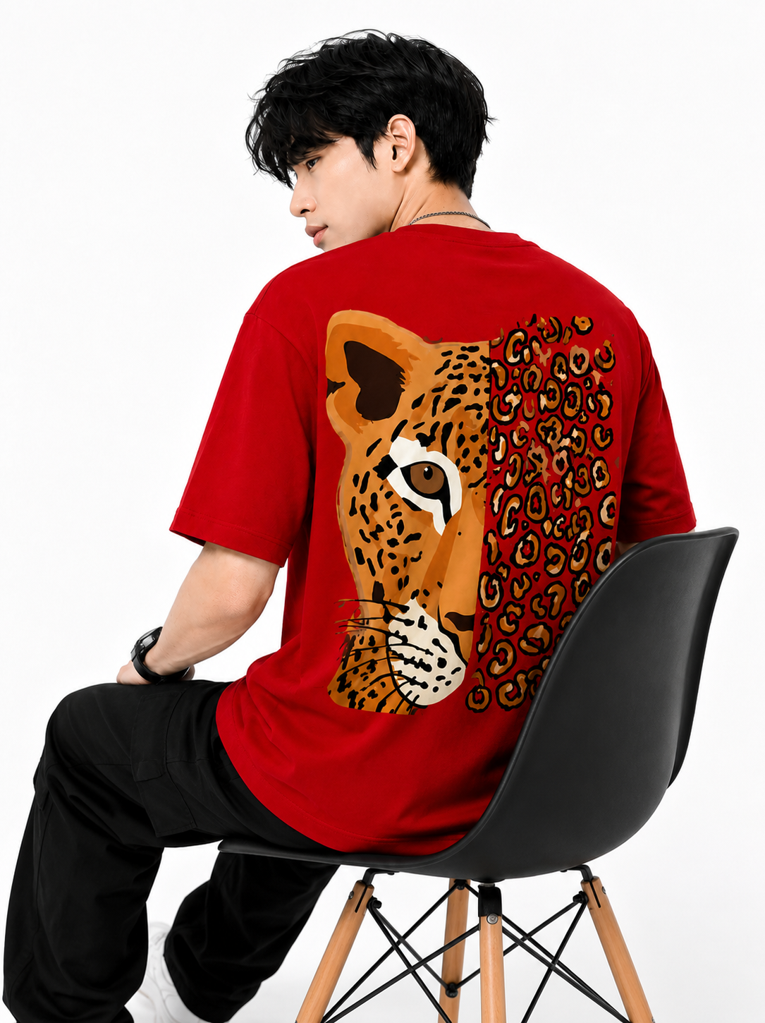 Attitude T-Shirts for Men | Oversized Printed T-Shirt | Wild Life | Cotton T Shirt For Men