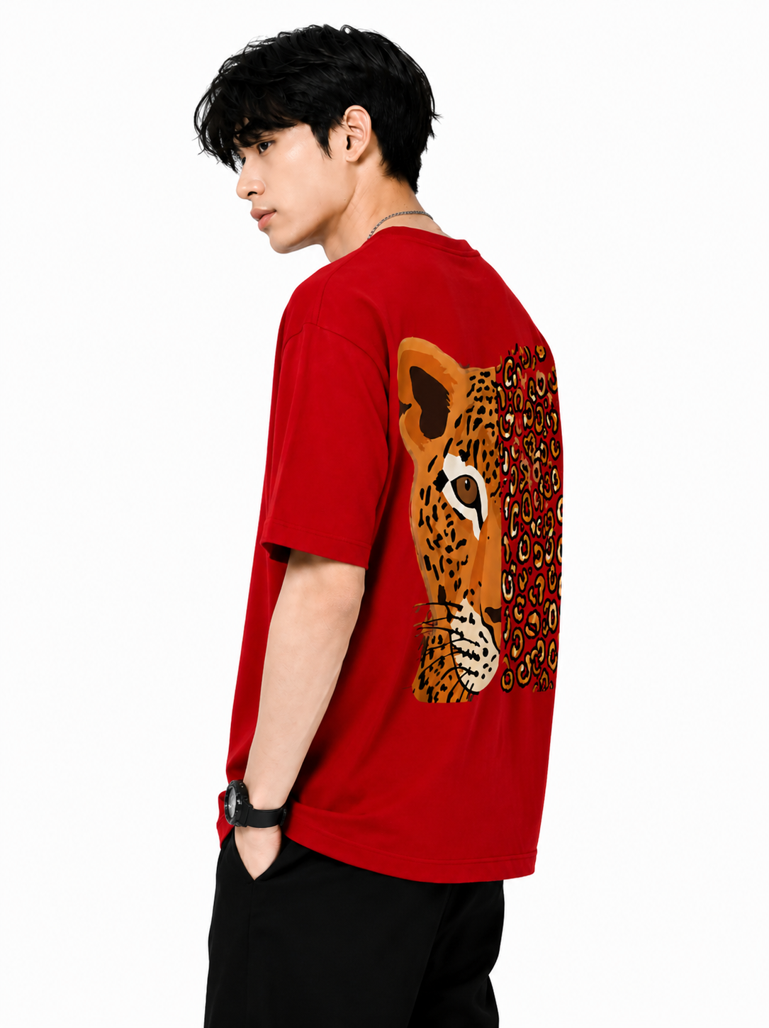 Attitude T-Shirts for Men | Oversized Printed T-Shirt | Wild Life | Cotton T Shirt For Men