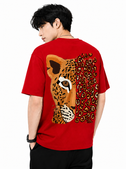 Attitude T-Shirts for Men | Oversized Printed T-Shirt | Wild Life | Cotton T Shirt For Men