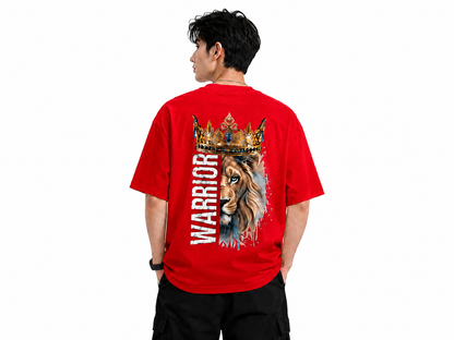 Attitude Men Tiger Printed Oversized Black Tee | Anime T Shirt | Baggy T Shirt