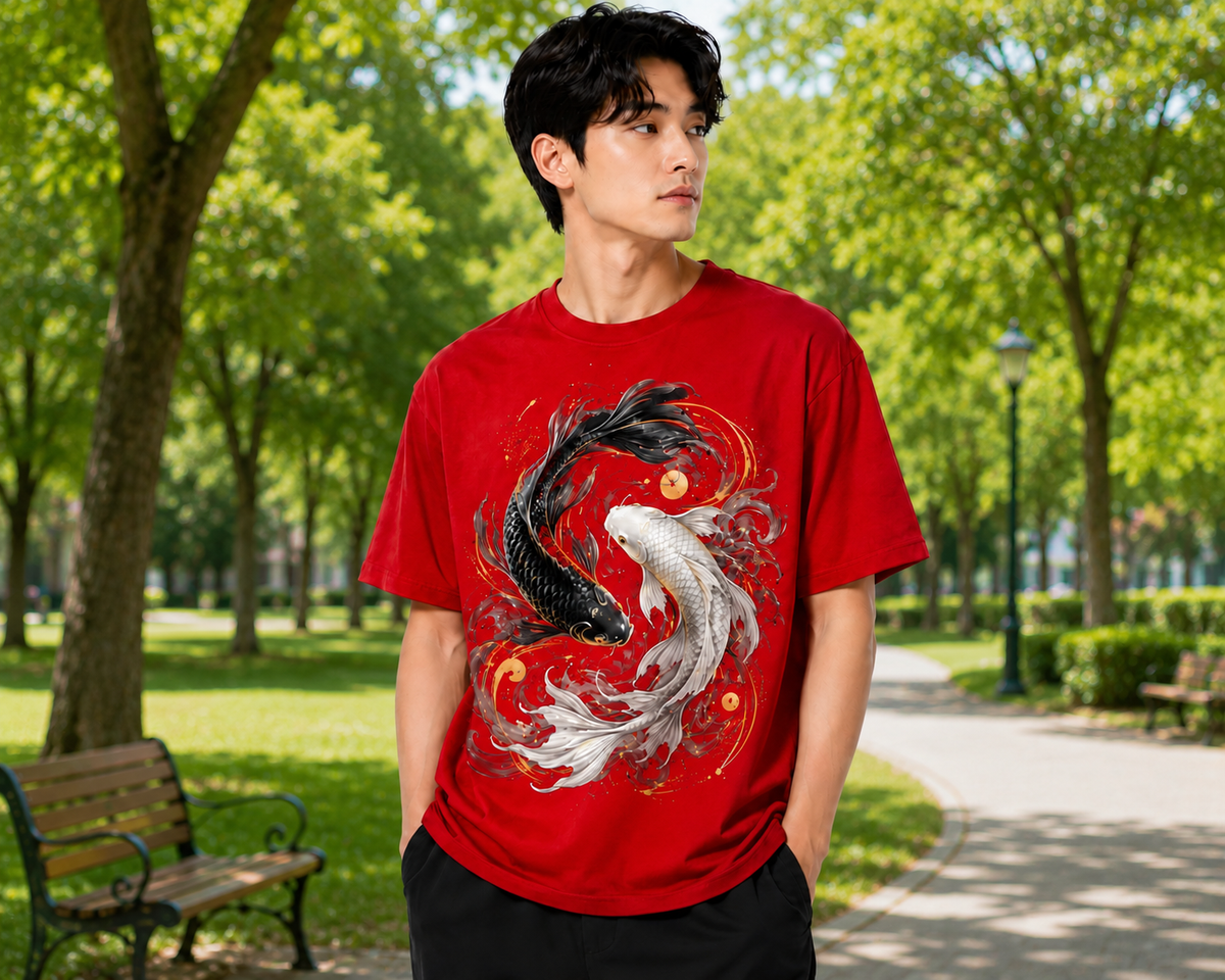 Attitude Fish Oversized T-Shirt