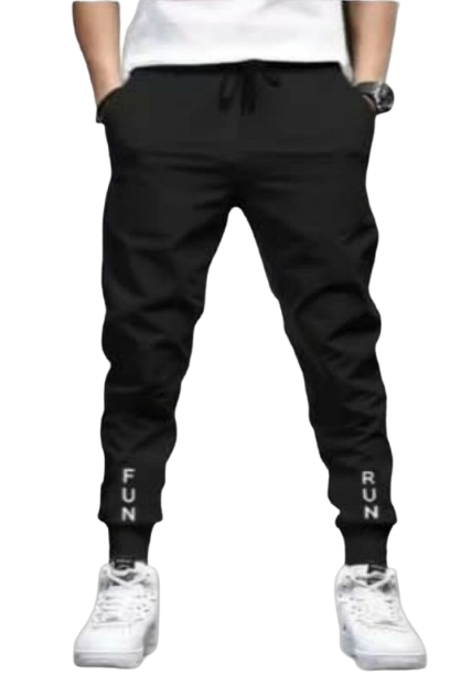 Attitude Men's Regular Fit Printed Lower– Cotton Blend Joggers with Elastic Waistband & Pockets |