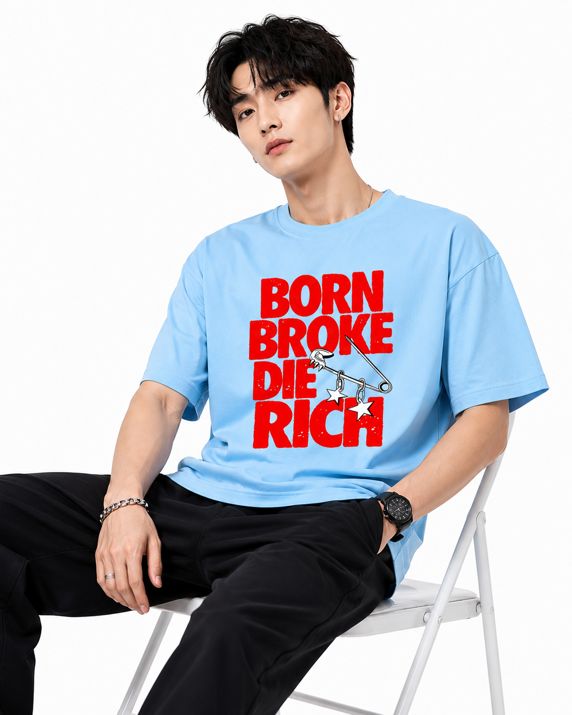 Attitude tshirt for men Printed Oversized Tee | Baggy T Shirt