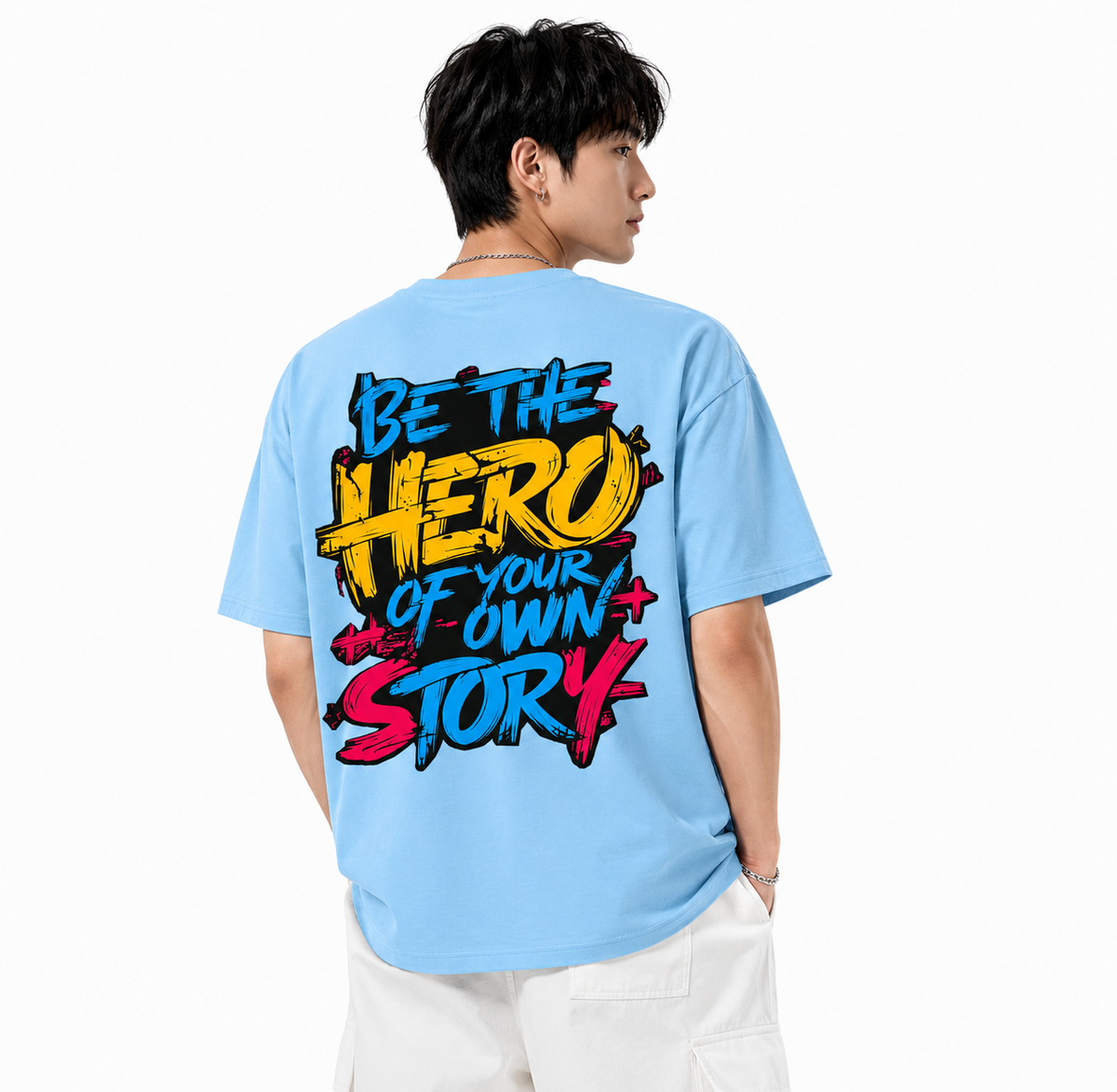 Attitude Men's Slogan Printed T-Shirt | Premium Cotton Casual Round Neck Tee for Men