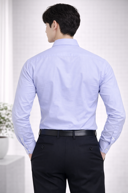 Attitude Start of Fashion Men’s Sky Blue Slim Fit Formal Shirt