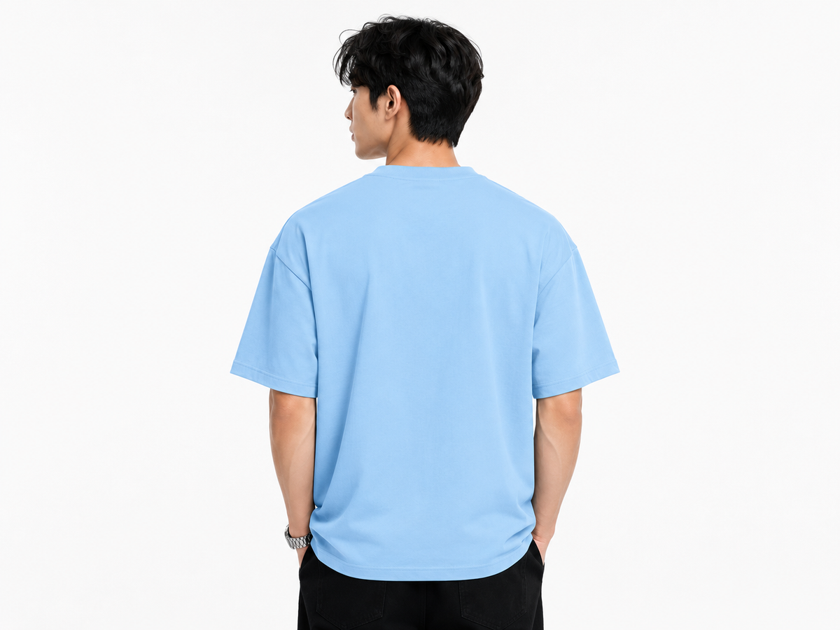 Attitude Men's Oversized Graphic T-Shirt for Men | Soft Cotton | Drop Shoulder Relaxed Fit | Printed Casual Tshirt for Men