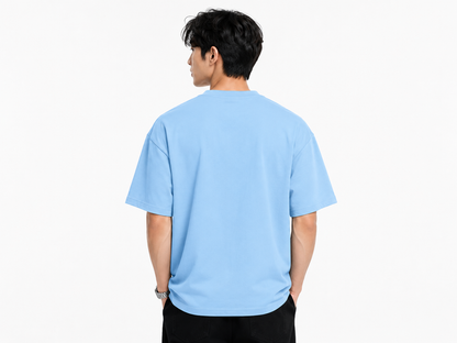 Attitude Men's Oversized Graphic T-Shirt for Men | Soft Cotton | Drop Shoulder Relaxed Fit | Printed Casual Tshirt for Men