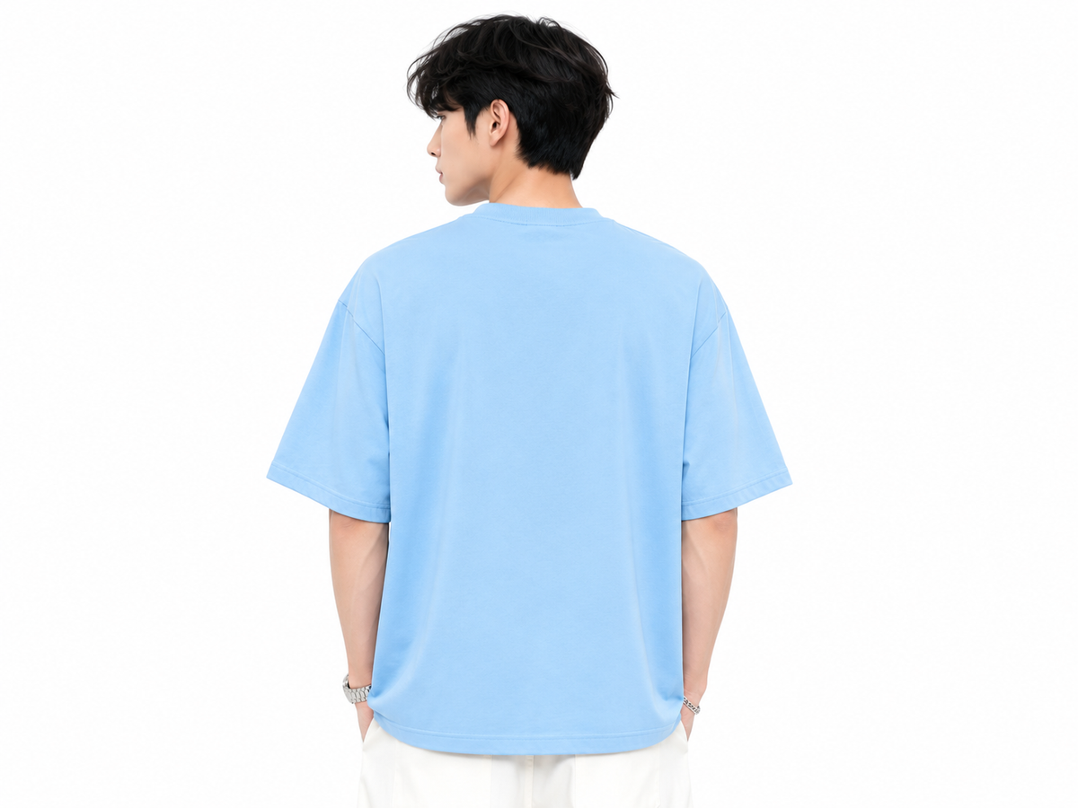 Attitude Men Typography Printed Round Neck Pure Cotton Oversized T-shirt