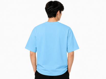 Attitude Men Typography Printed Oversized T-Shirt - Men