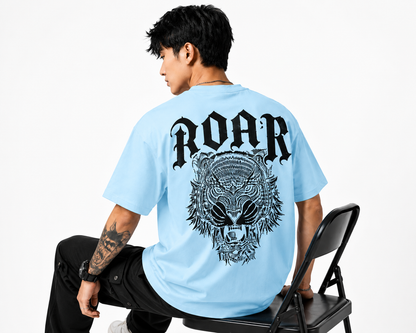 Attitude Men Printed Oversized Fit Cotton T- Shirt