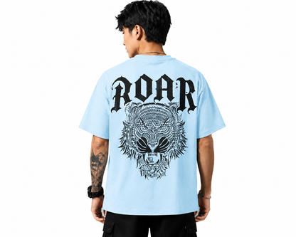 Attitude Men Printed Oversized Fit Cotton T- Shirt