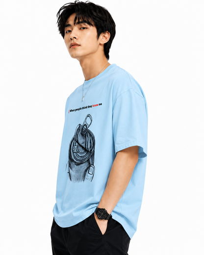 Attitude T-Shirts for Men | Oversized Slogan Printed T-Shirt for Men | Cotton T Shirt For Men