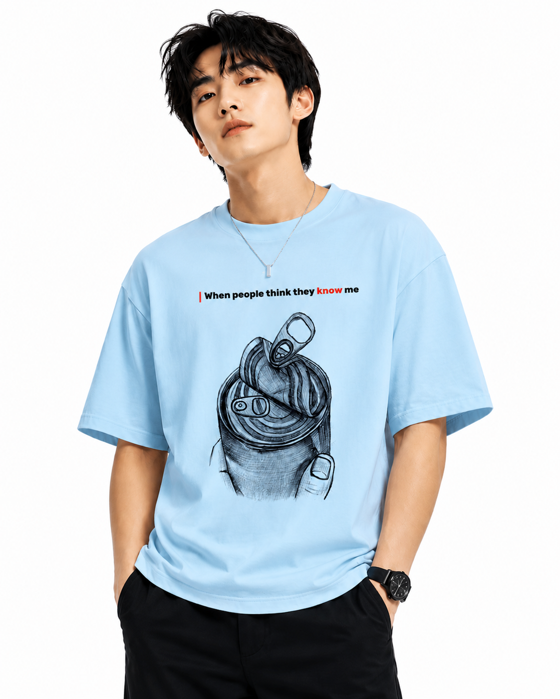 Attitude T-Shirts for Men | Oversized Slogan Printed T-Shirt for Men | Cotton T Shirt For Men