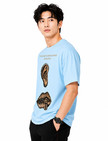 Attitude Men Slogan Printed Oversized tshirt For Men| Slogan Trending T- Shirt